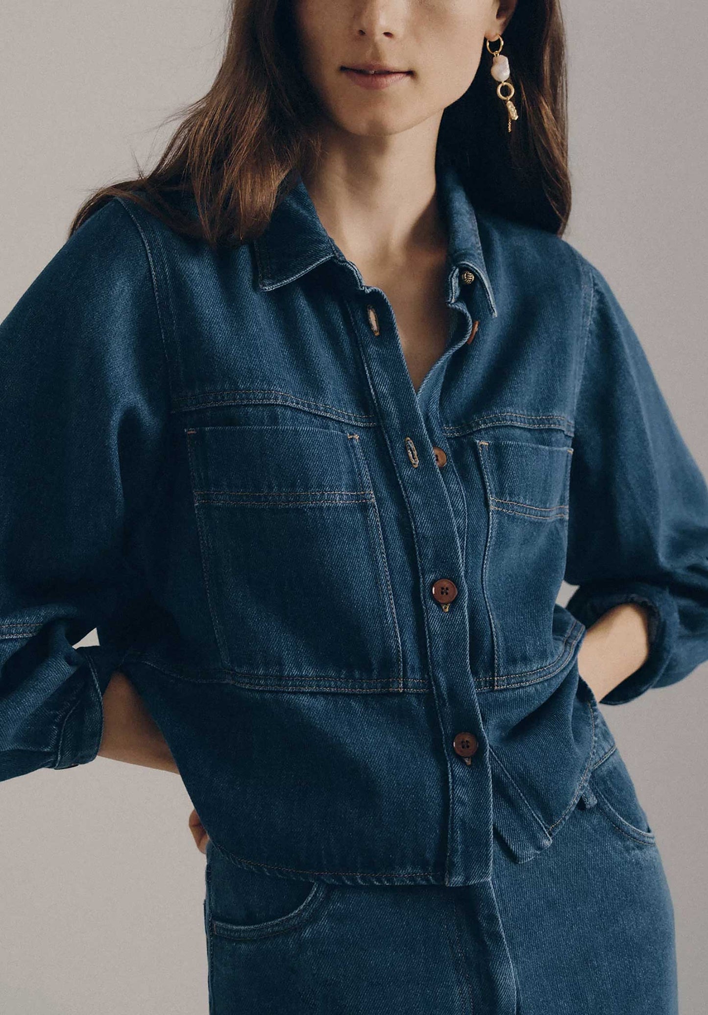 Denim Shirt Leone Denim-Blue