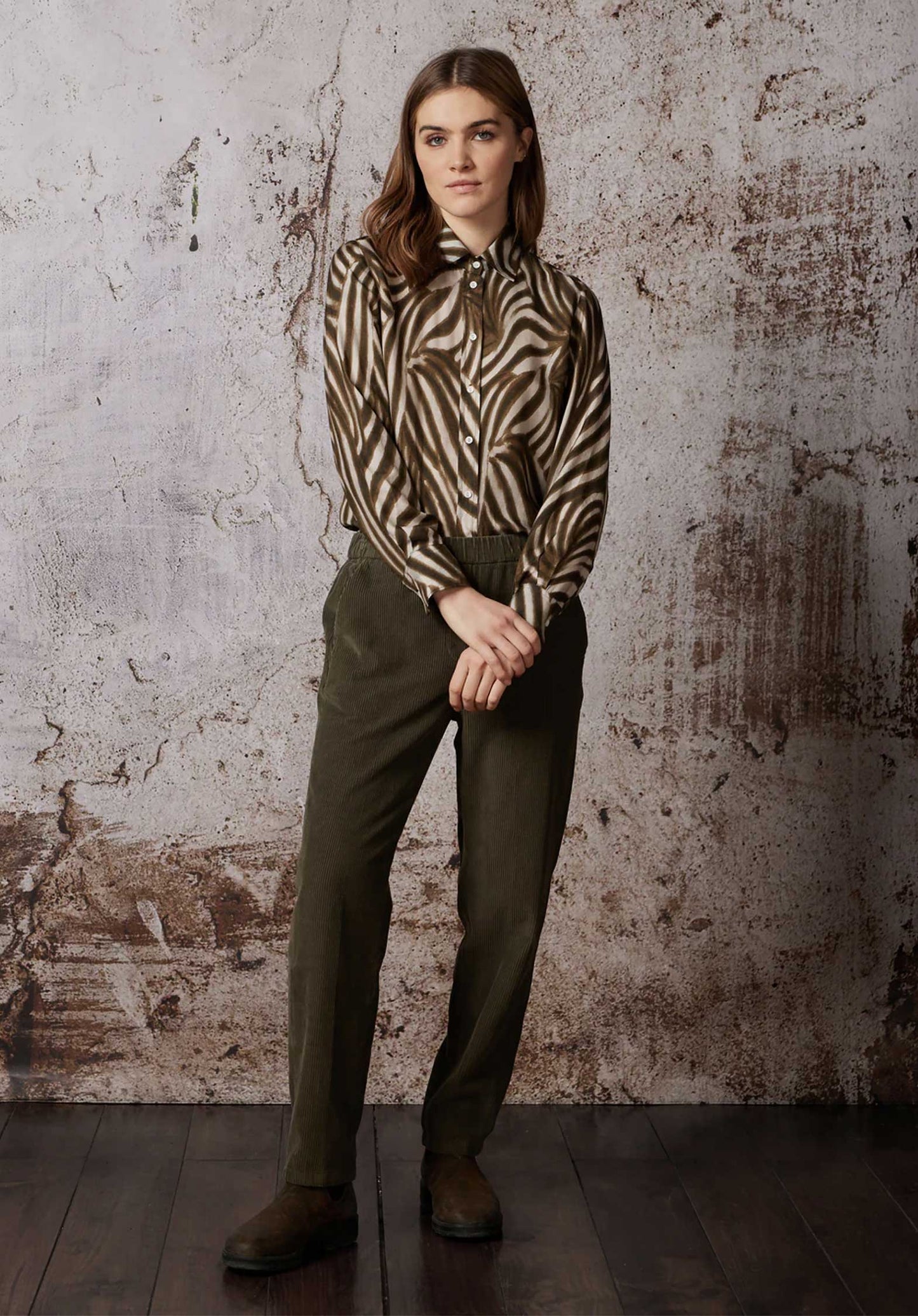 DIEGA | Pacifio Wide-Leg Pants - Kaki 9-Kaki