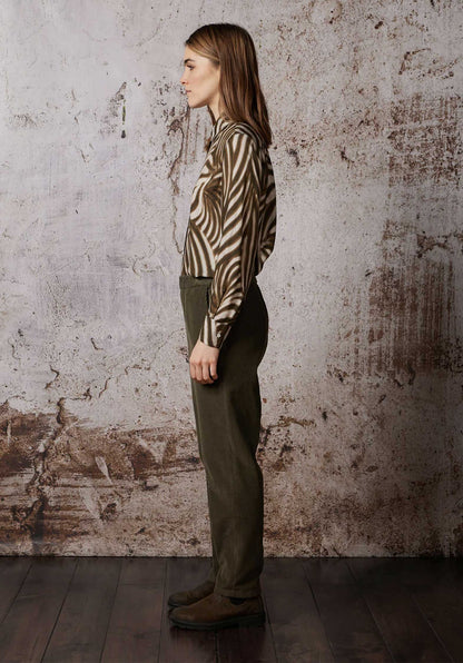 DIEGA | Pacifio Wide-Leg Pants - Kaki 9-Kaki