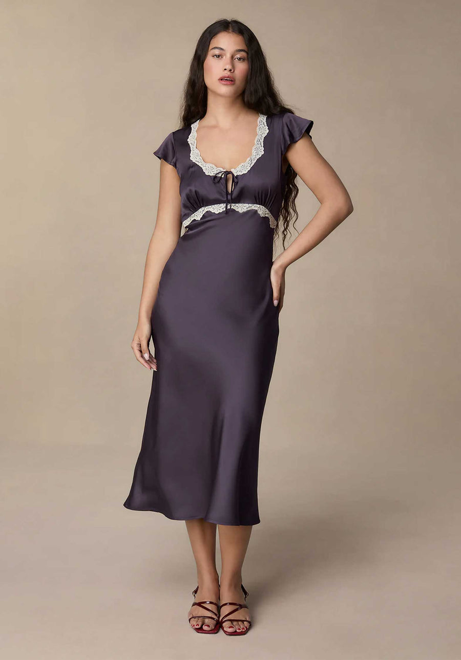 Dress Ramia Aubergine