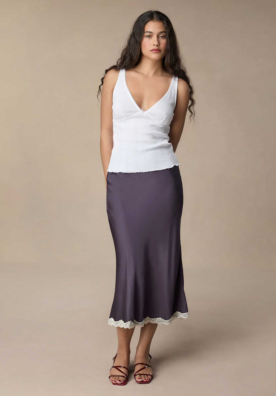 Skirt Salia Aubergine