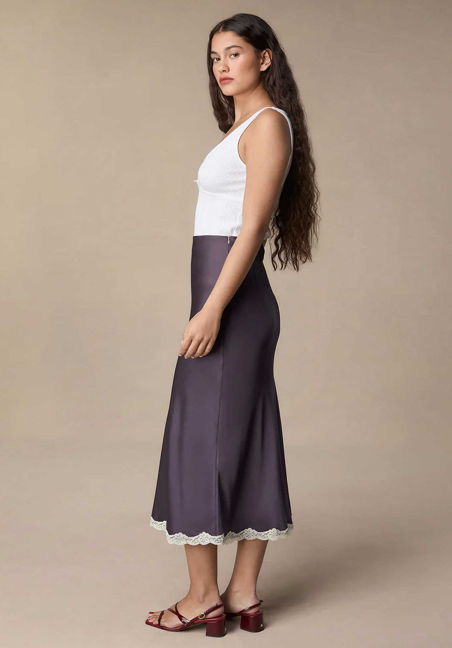 Skirt Salia Aubergine