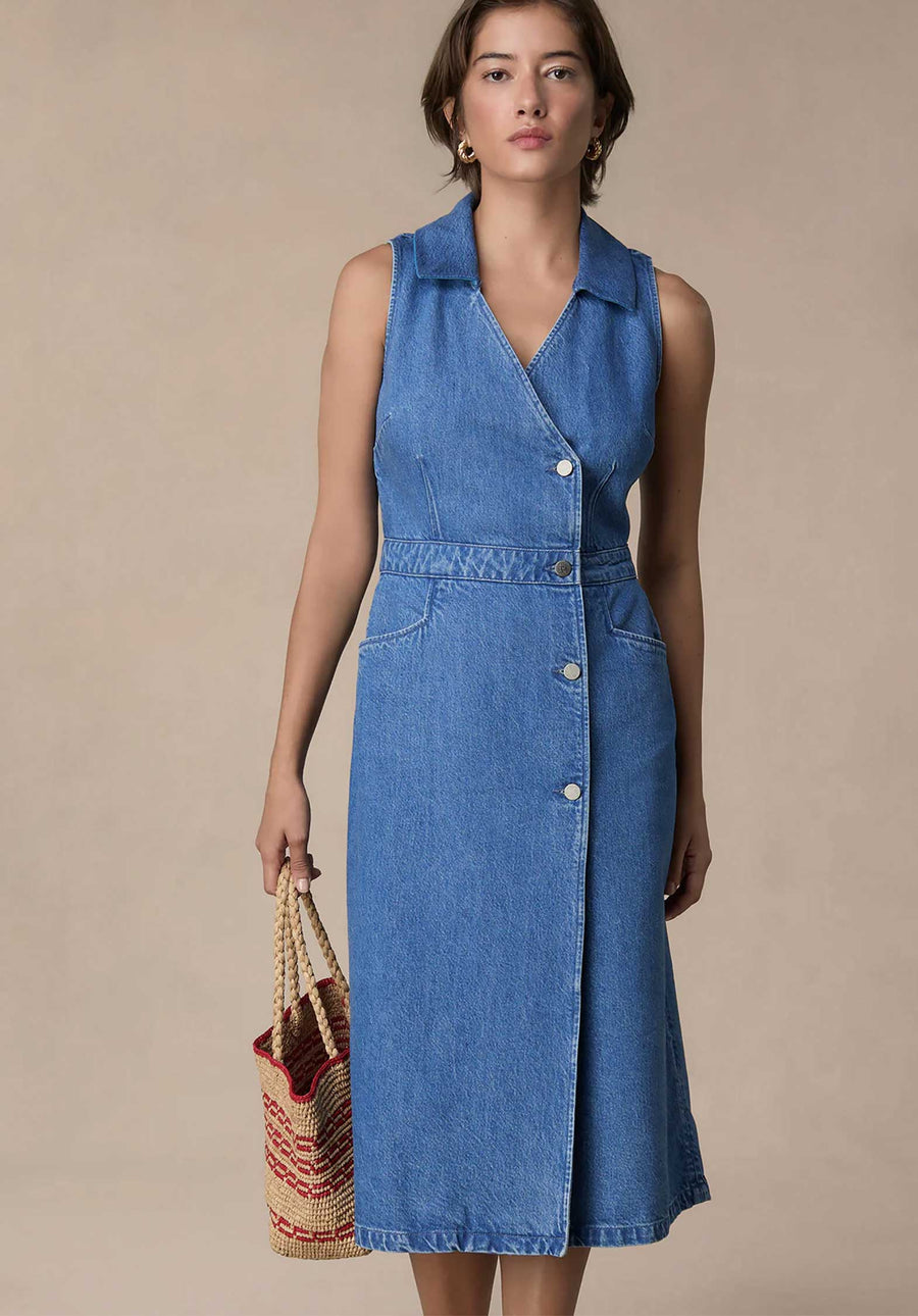 Dress Rosane Indigo-Double-Stone