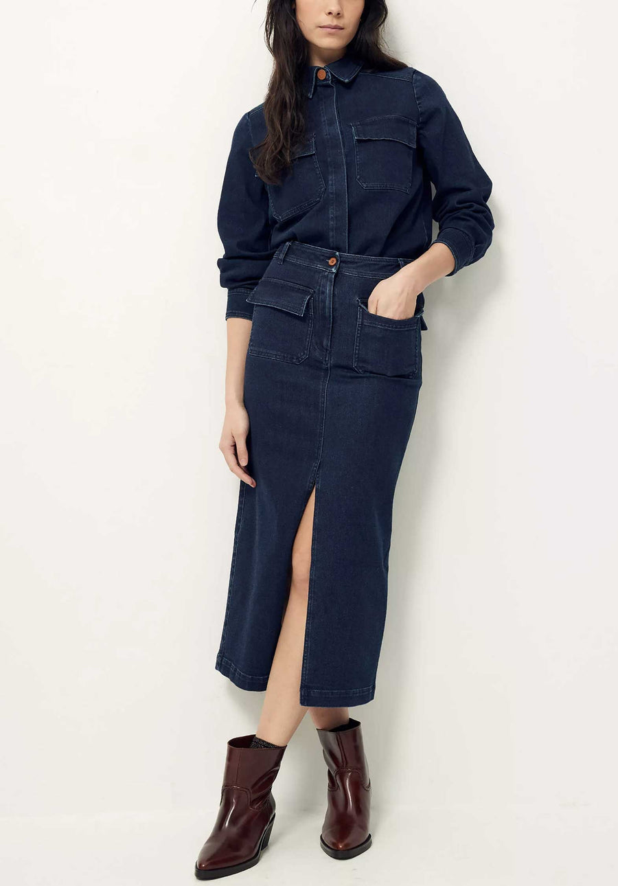 Denim Skirt Uptown Uptown Skirt Denim-Blue