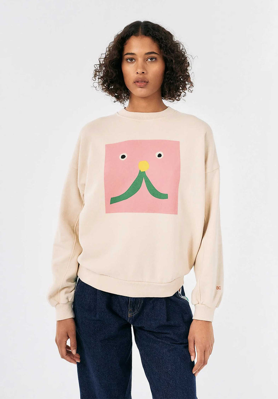 Sweatshirt Abstrac 224ad019 101-White