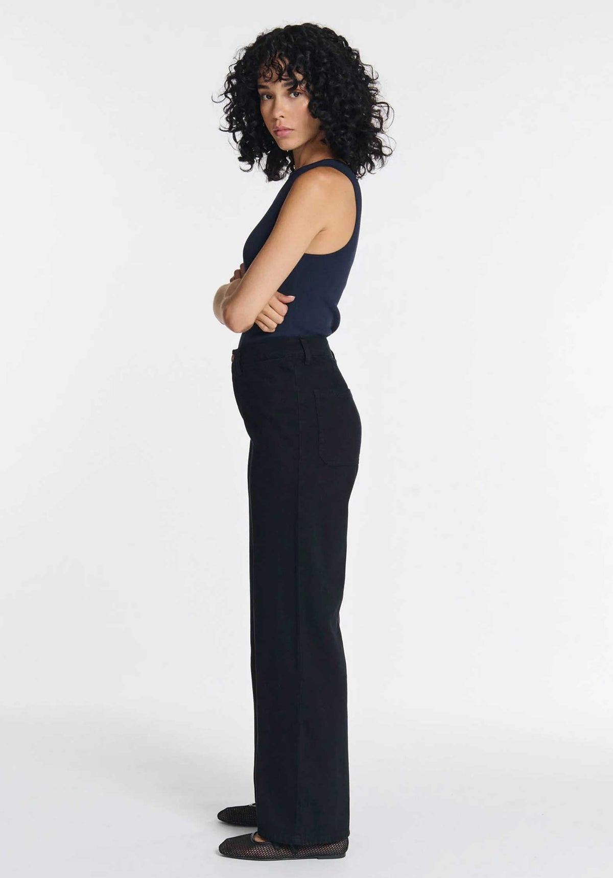 LAB DIP | Swann  Jeans - High Rise Black