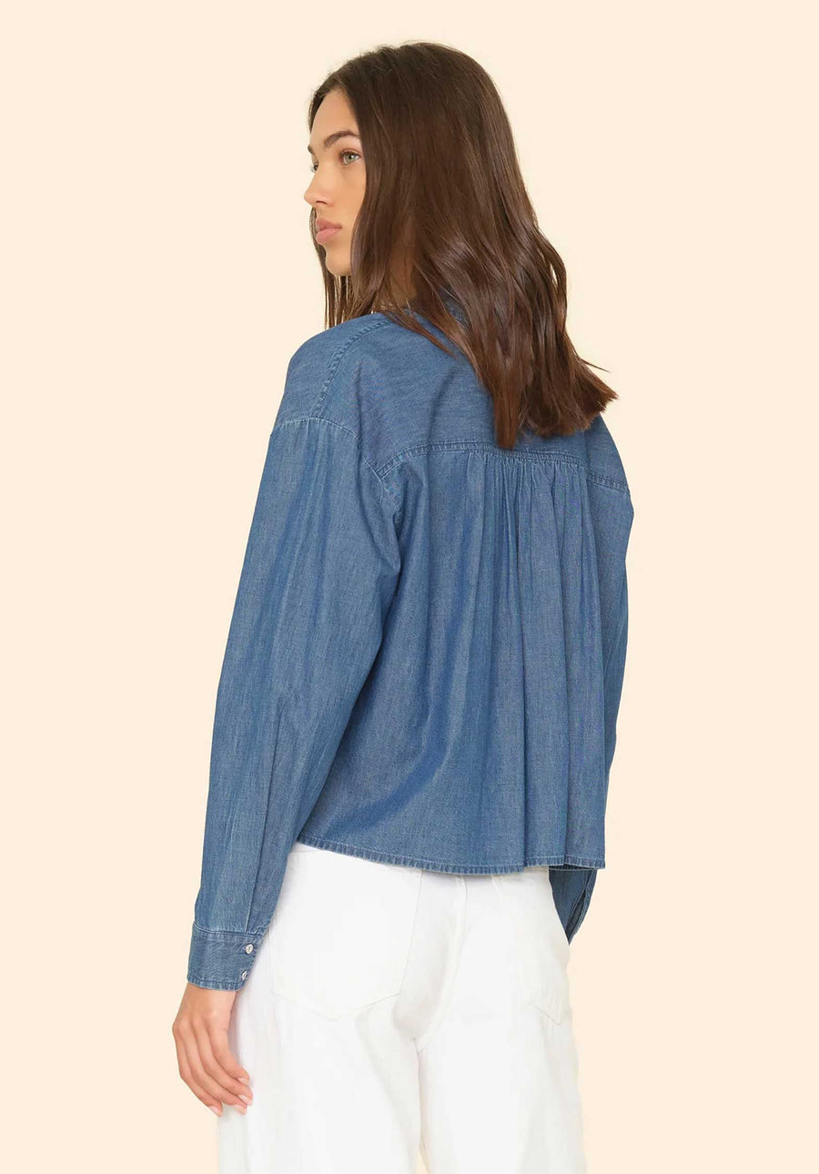 Denim Shirt X5chm000 Dion Shirt Blue-Rinse