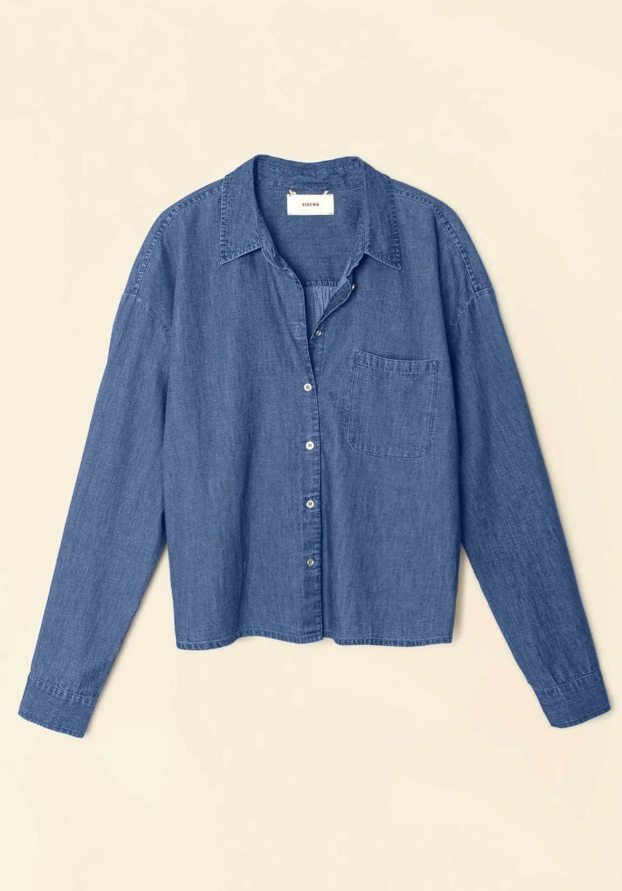 Denim Shirt X5chm000 Dion Shirt Blue-Rinse