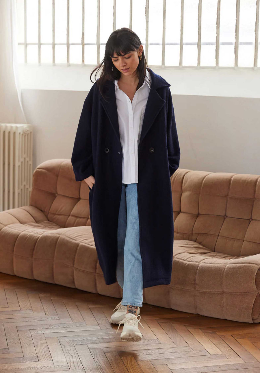 Coat Monk Navy