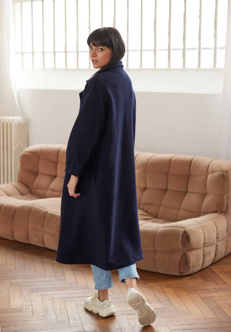 Coat Monk Navy