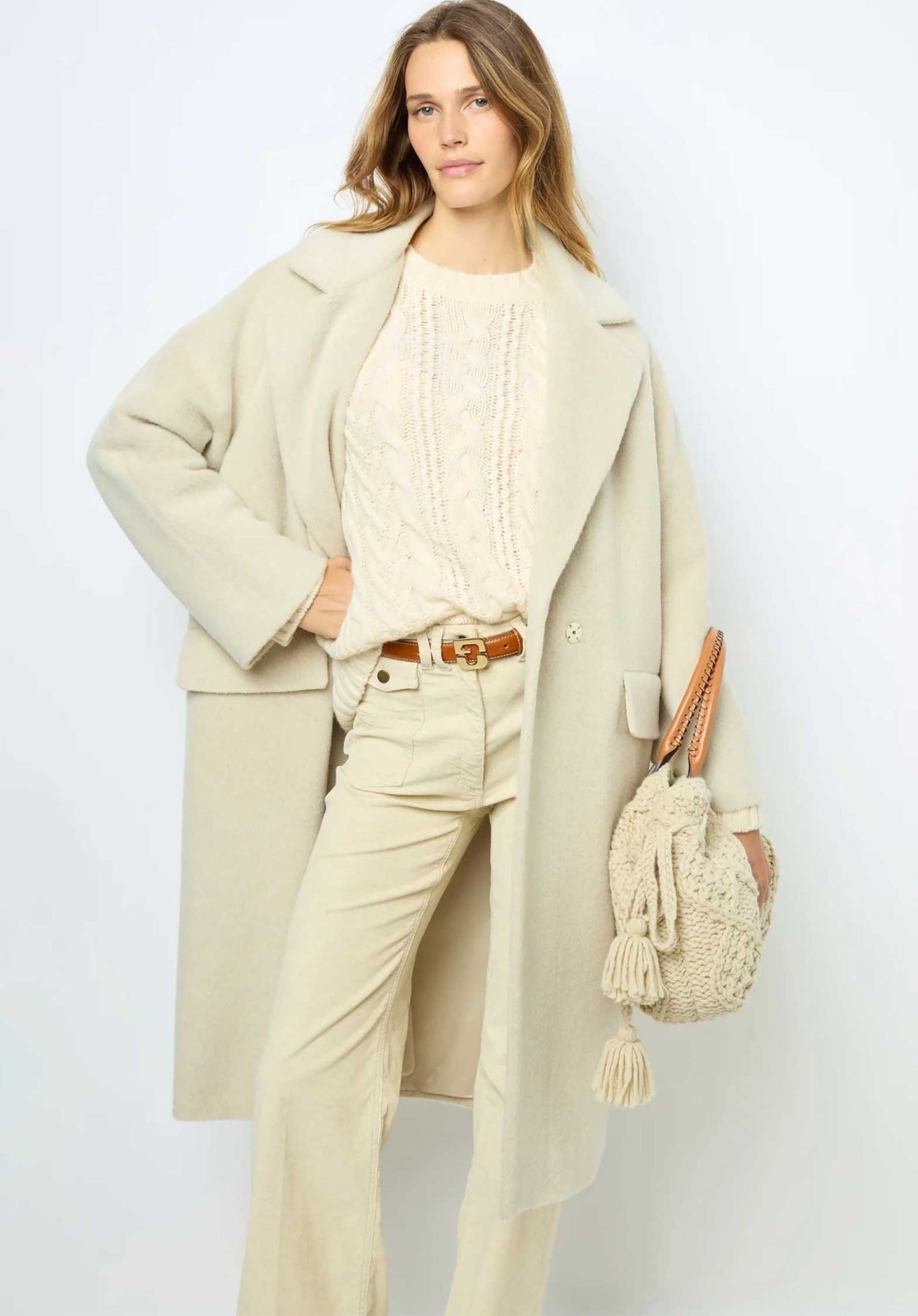 Coat Dam66a039 Ecru