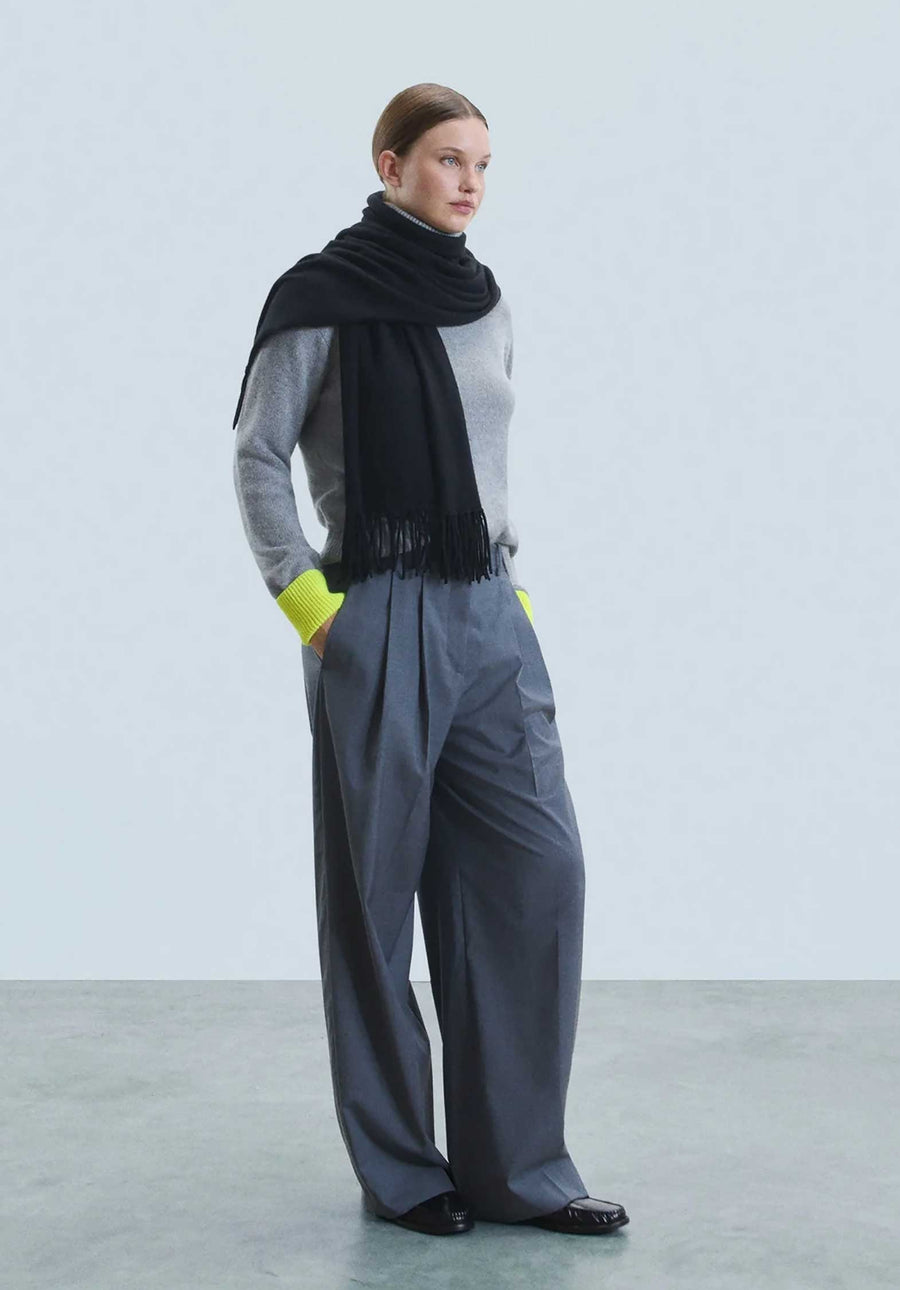 Turtleneck Knitted 2401wpl02189 Gris-Chine-Fonce-F