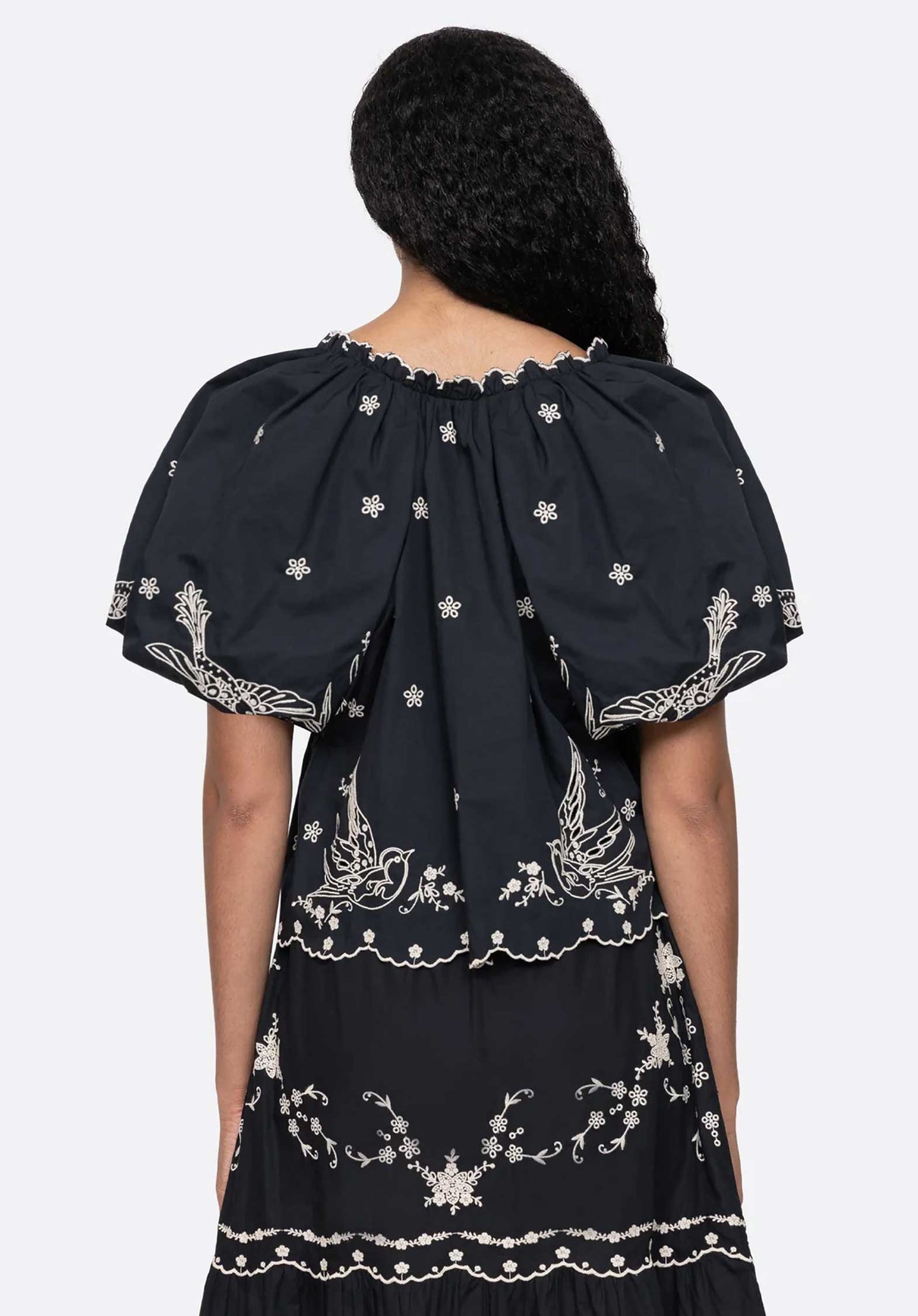 Blouse Kingsley Embroid Rs25-090 Black