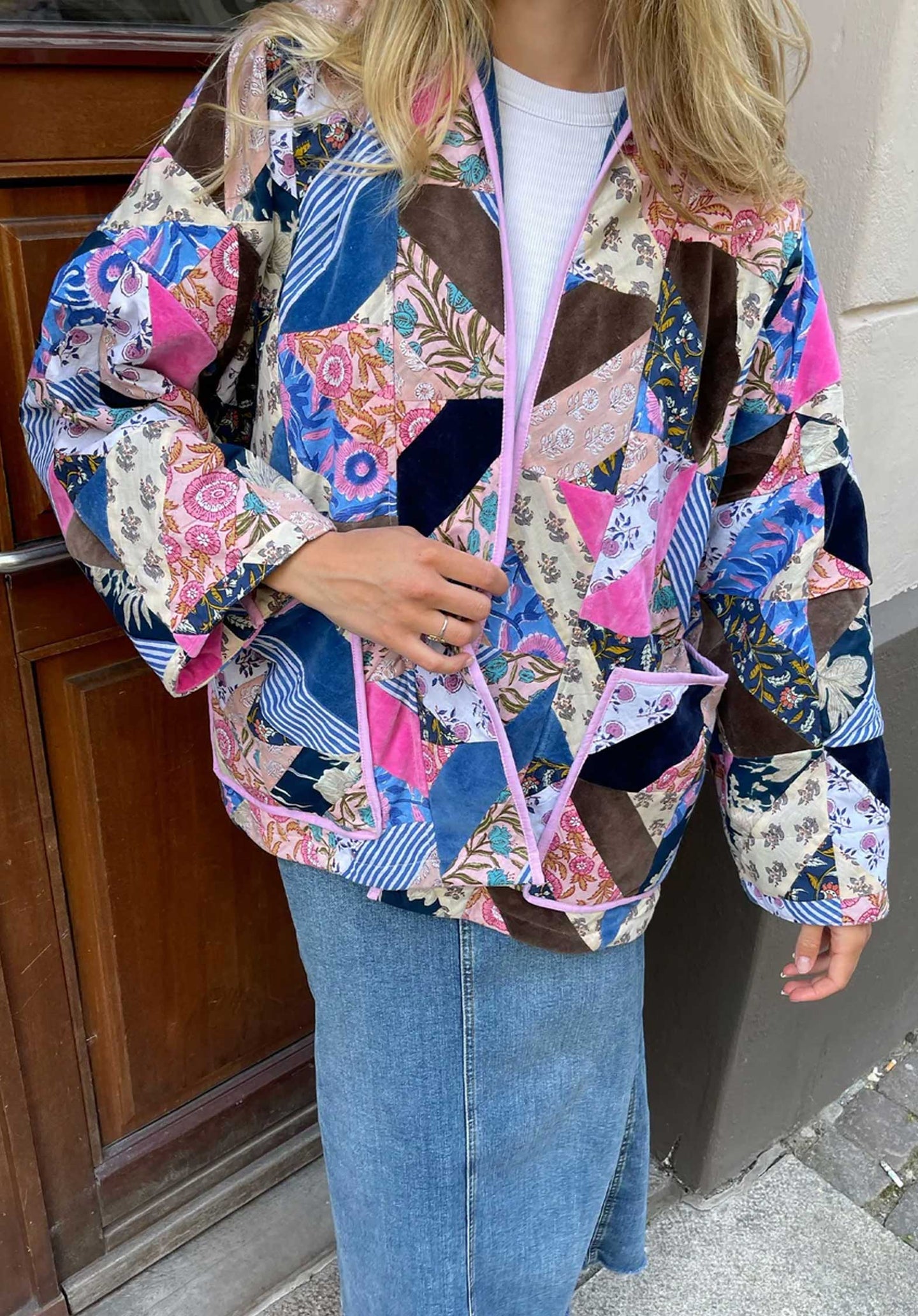 Kimono Se1460 Elliot Jacket Flowers