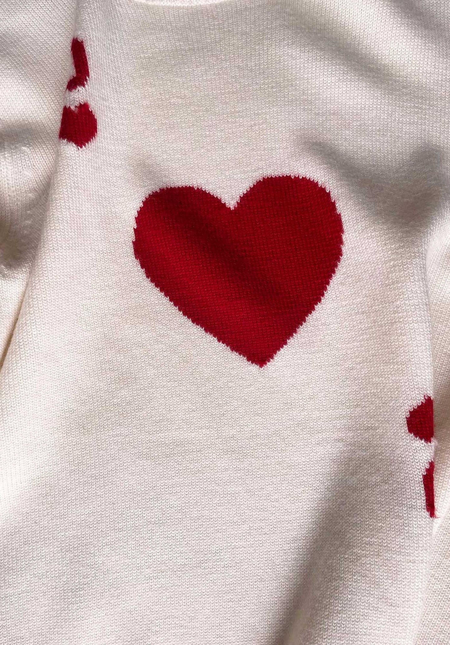 Pullover Dame De Coeur Blanc