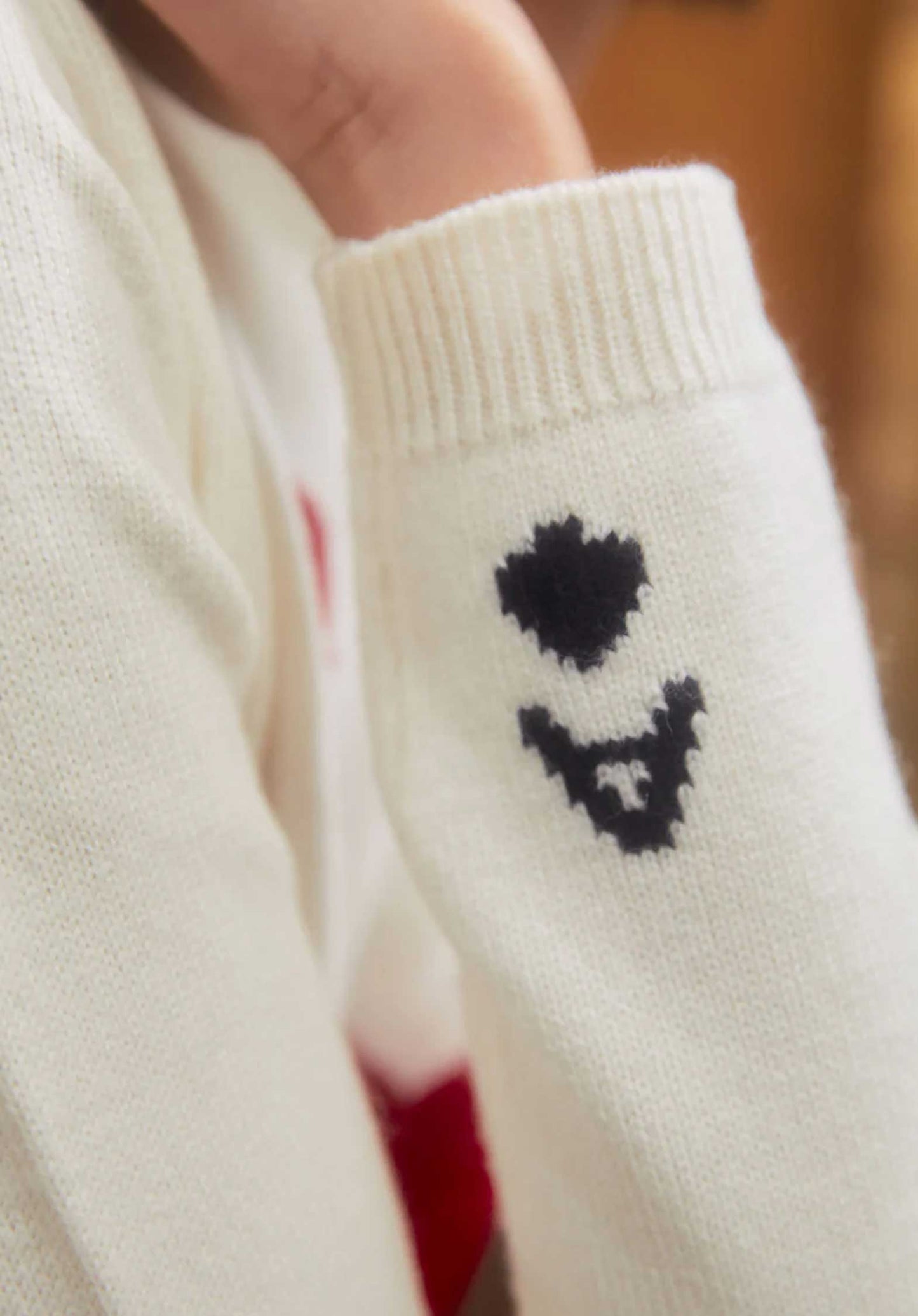 Pullover Dame De Coeur Blanc