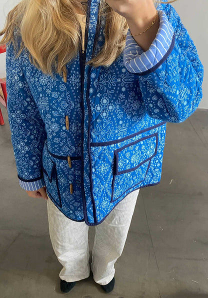 Jacket Adriane Jacket Blue-Flower