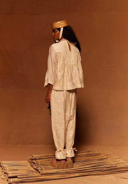 Blouse Kaeru Yoke Ivory