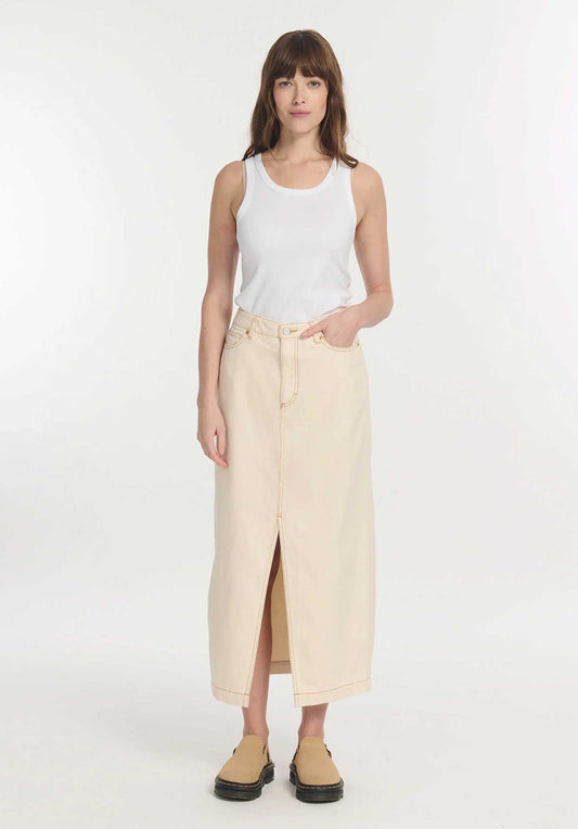 Denim Skirt Joly Denim Ecru