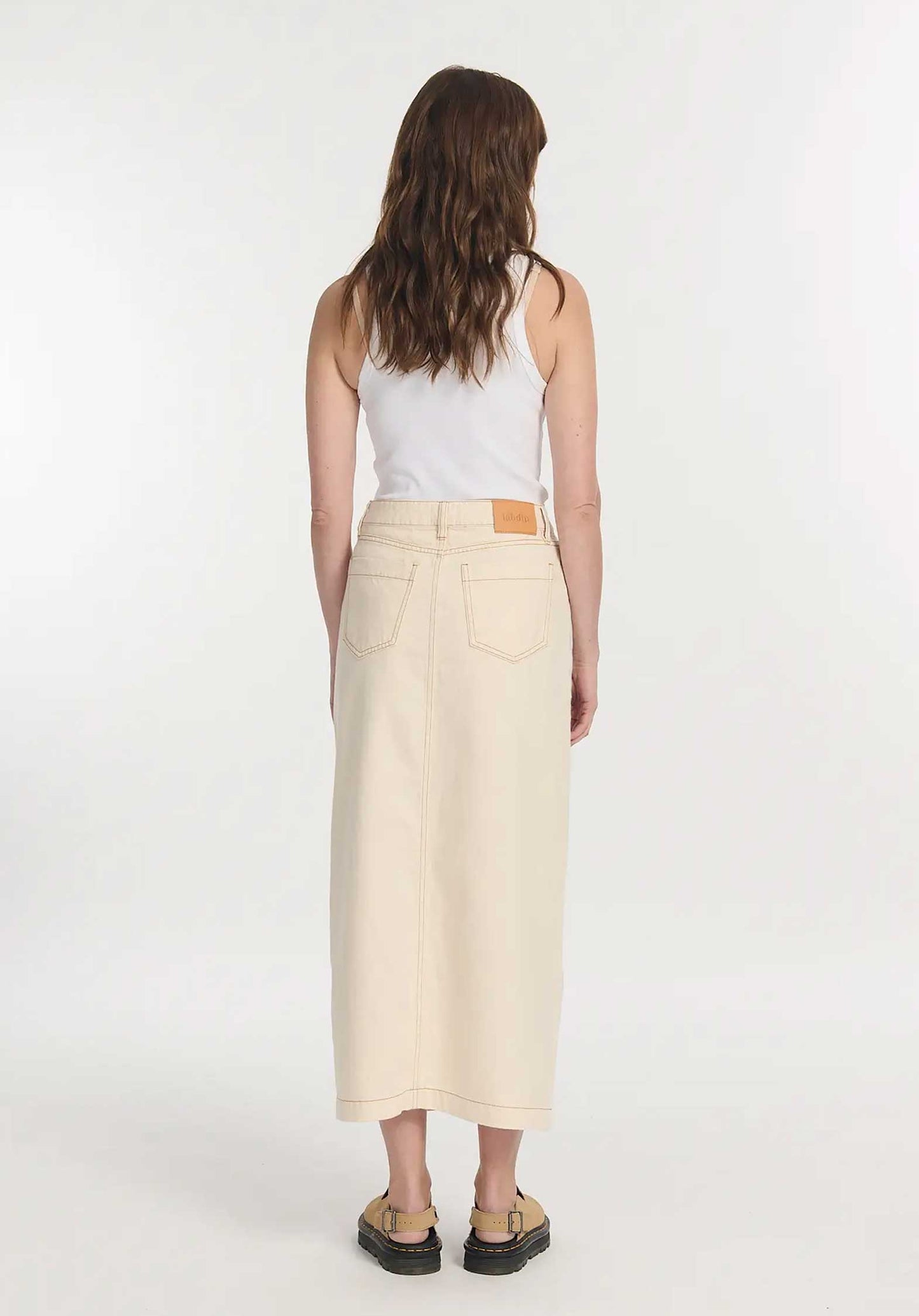 Denim Skirt Joly Denim Ecru