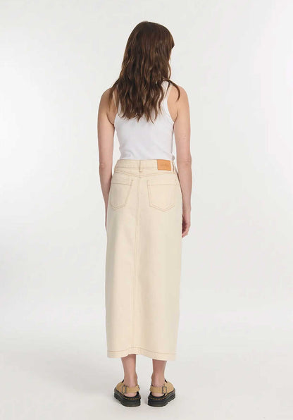 Denim Skirt Joly Denim Ecru