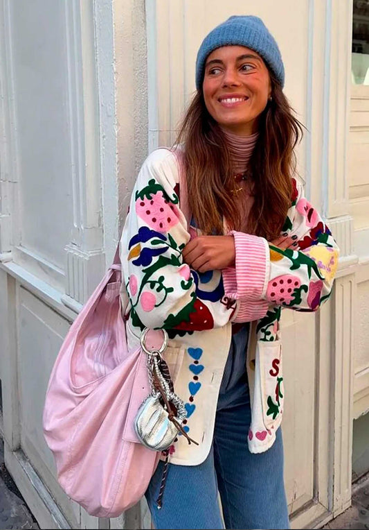 Jacket Maggie Suzani White-Rose