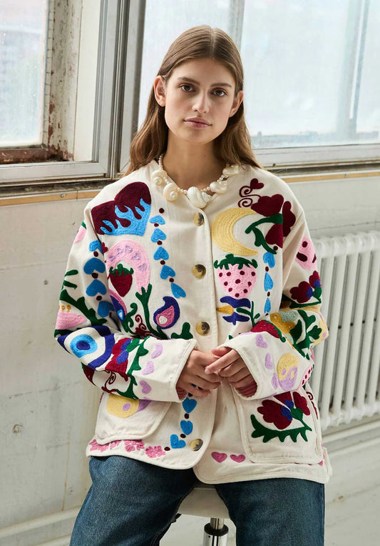 Jacket Maggie Suzani White-Rose