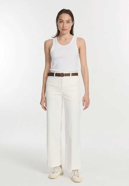 Jeans Sunday Utility Blanc