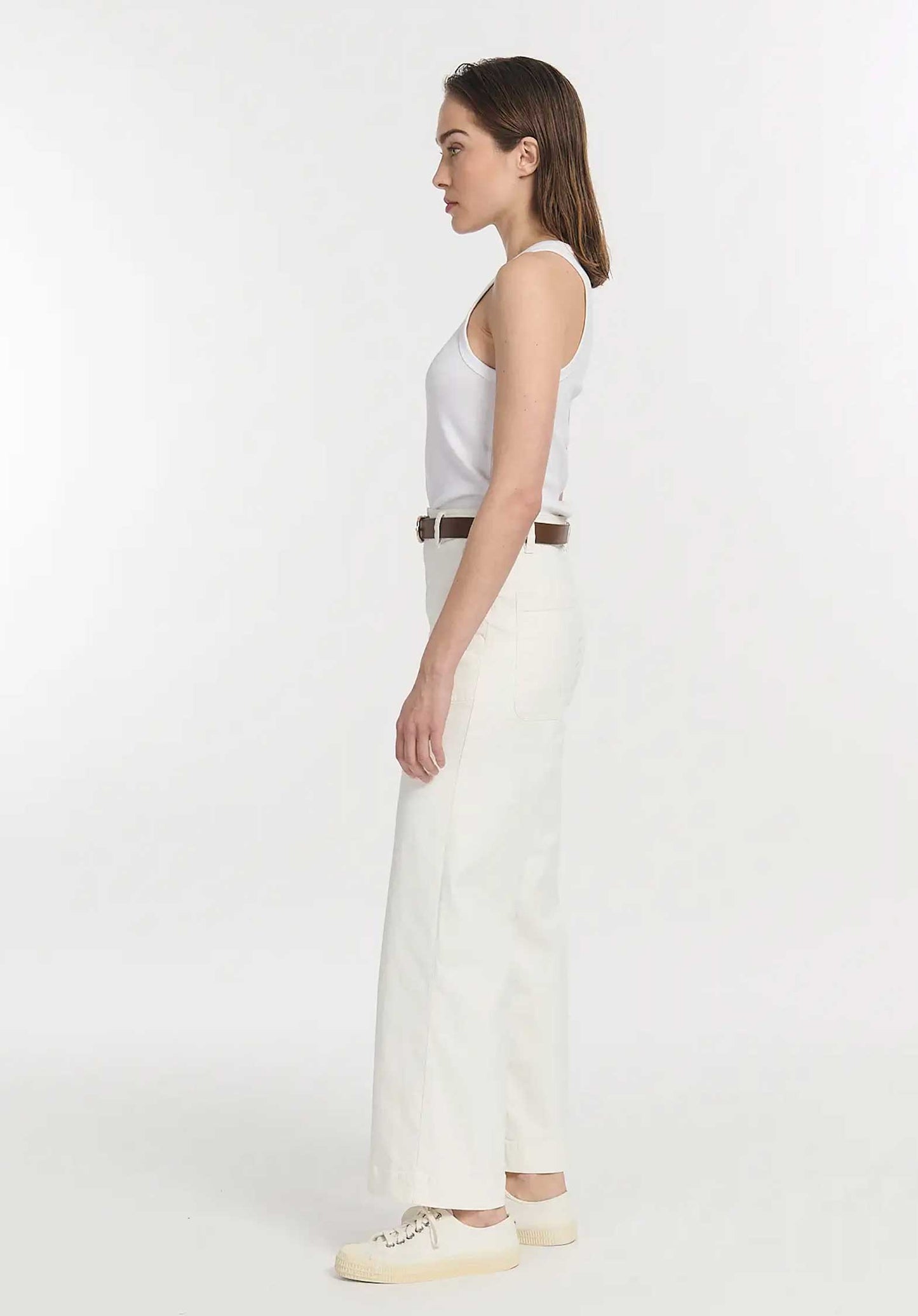 Jeans Sunday Utility Blanc