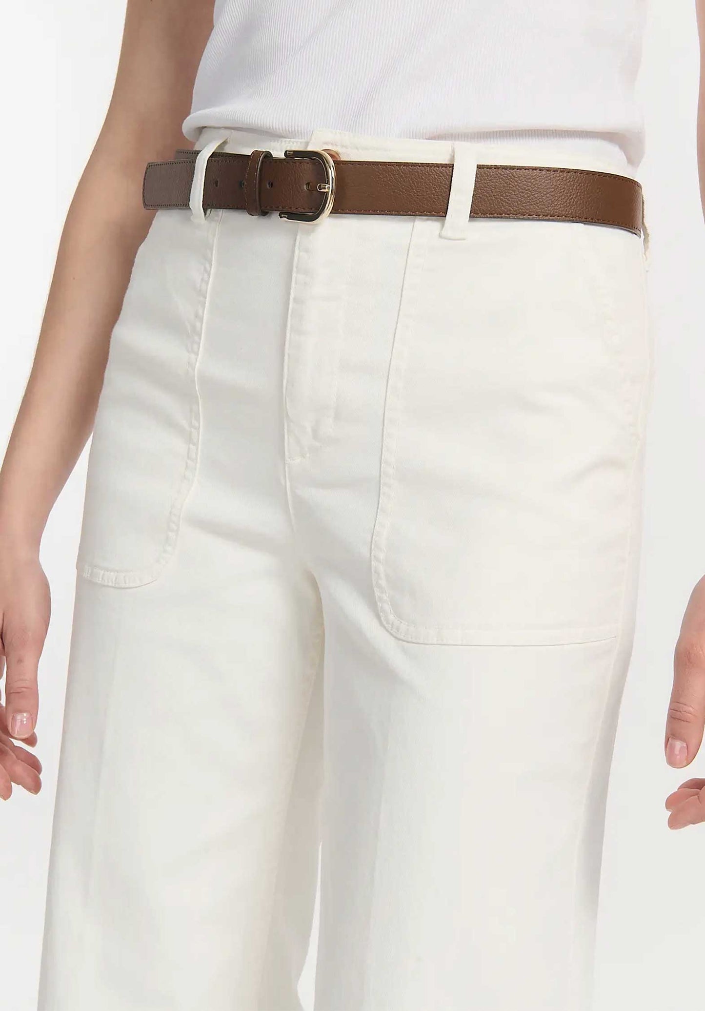 Jeans Sunday Utility Blanc