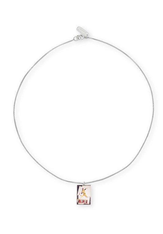 Necklace Epz Baseball Silver