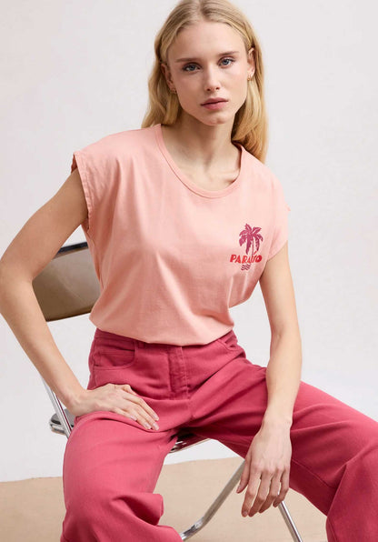 Tshirt Teraiso Bdql510 02-Peach