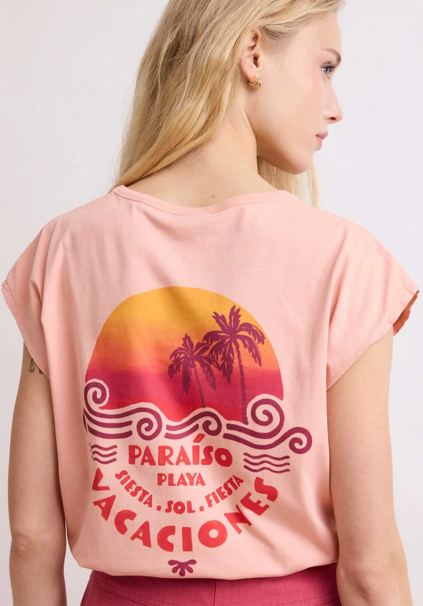 Tshirt Teraiso Bdql510 02-Peach