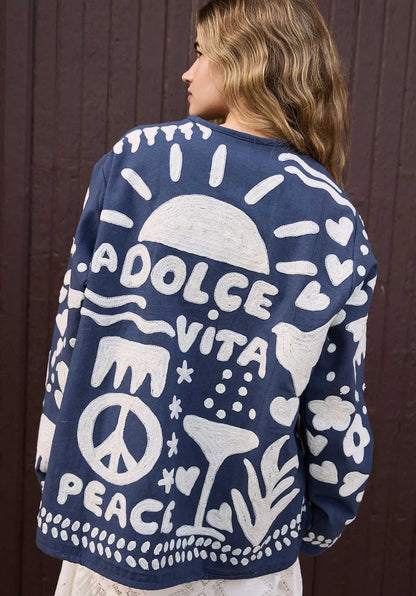 Jacket Maggie Suzani Navy-Peace