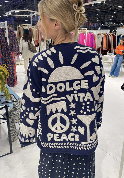 Jacket Maggie Suzani Navy-Peace