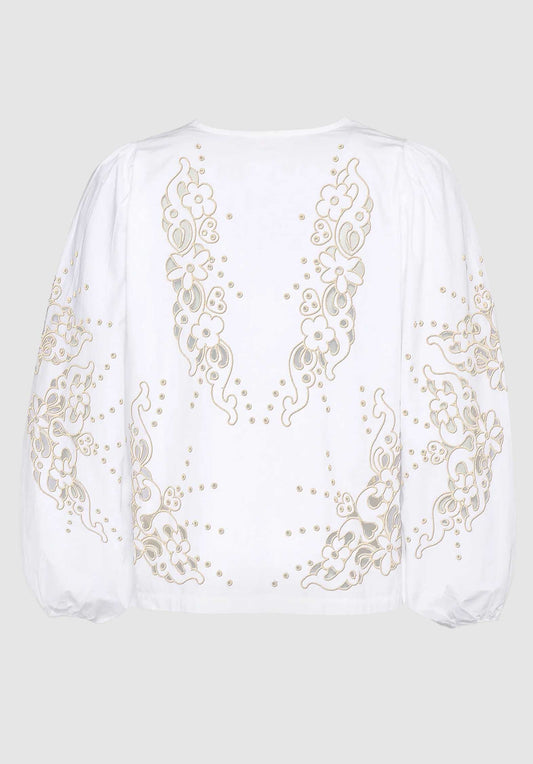 Blouse Magdalena Top Ecru