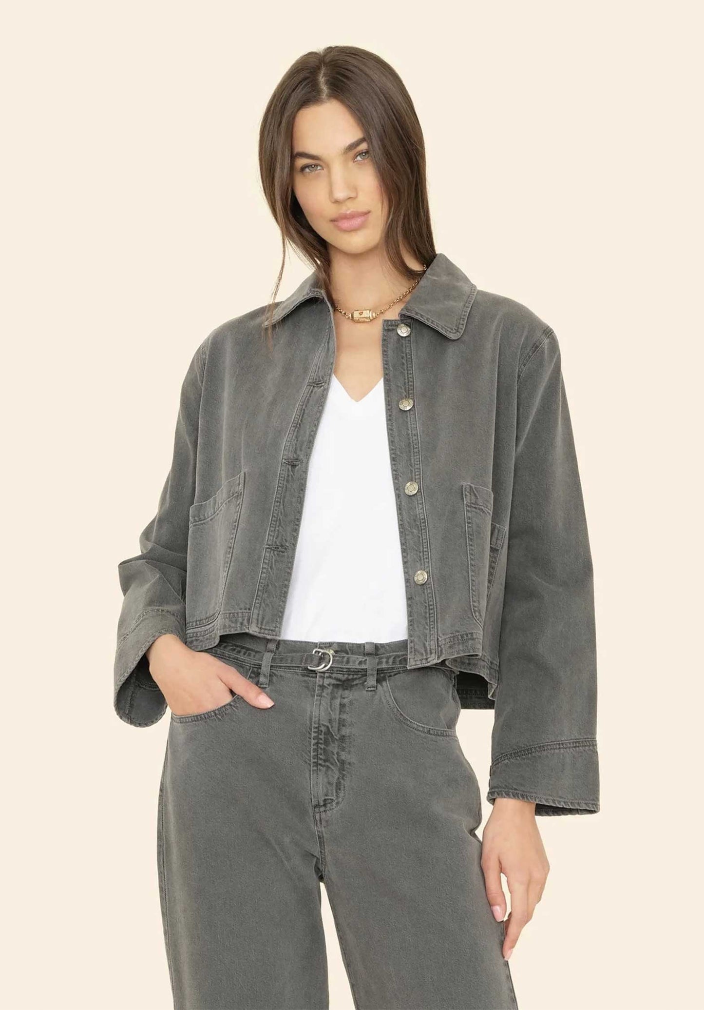 Jacket Jasper Jacket Pigment-Charcoal