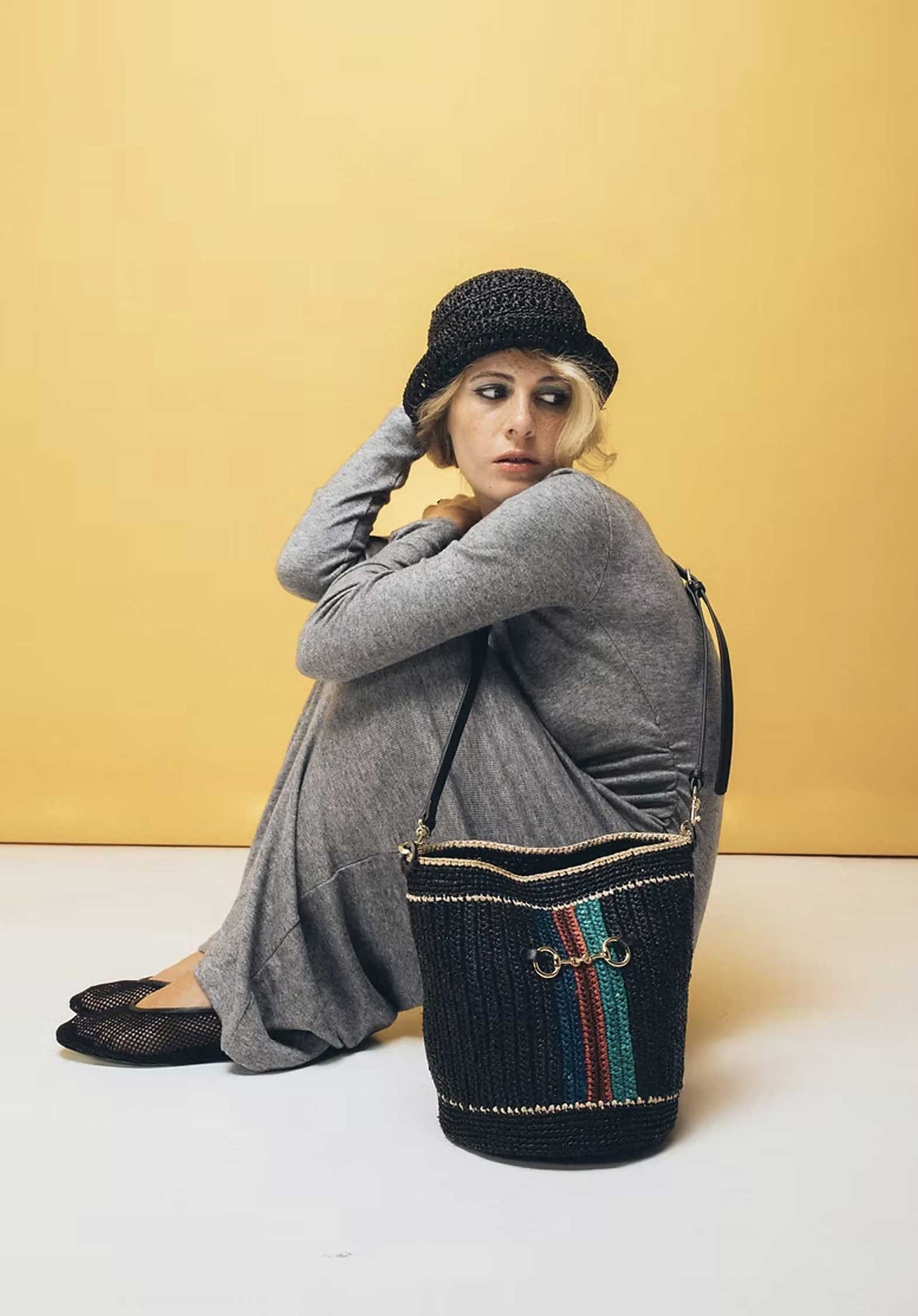 Raffia Soa Noir-Raye-It