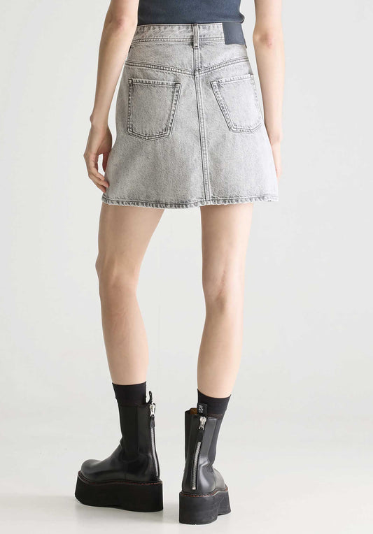 Denim Skirt Pipa51 D0521 Used-Grey