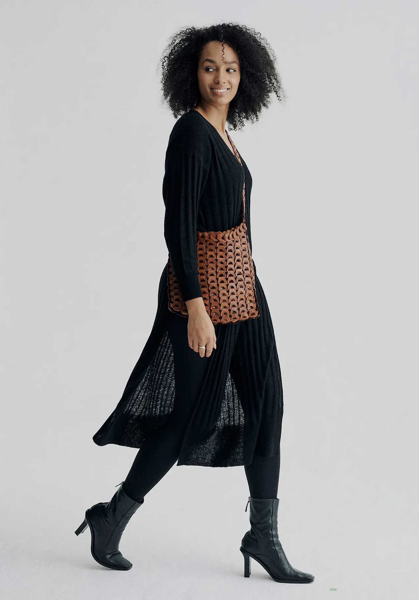 Crossbody Bag Ns Link Tote Dark-Brown