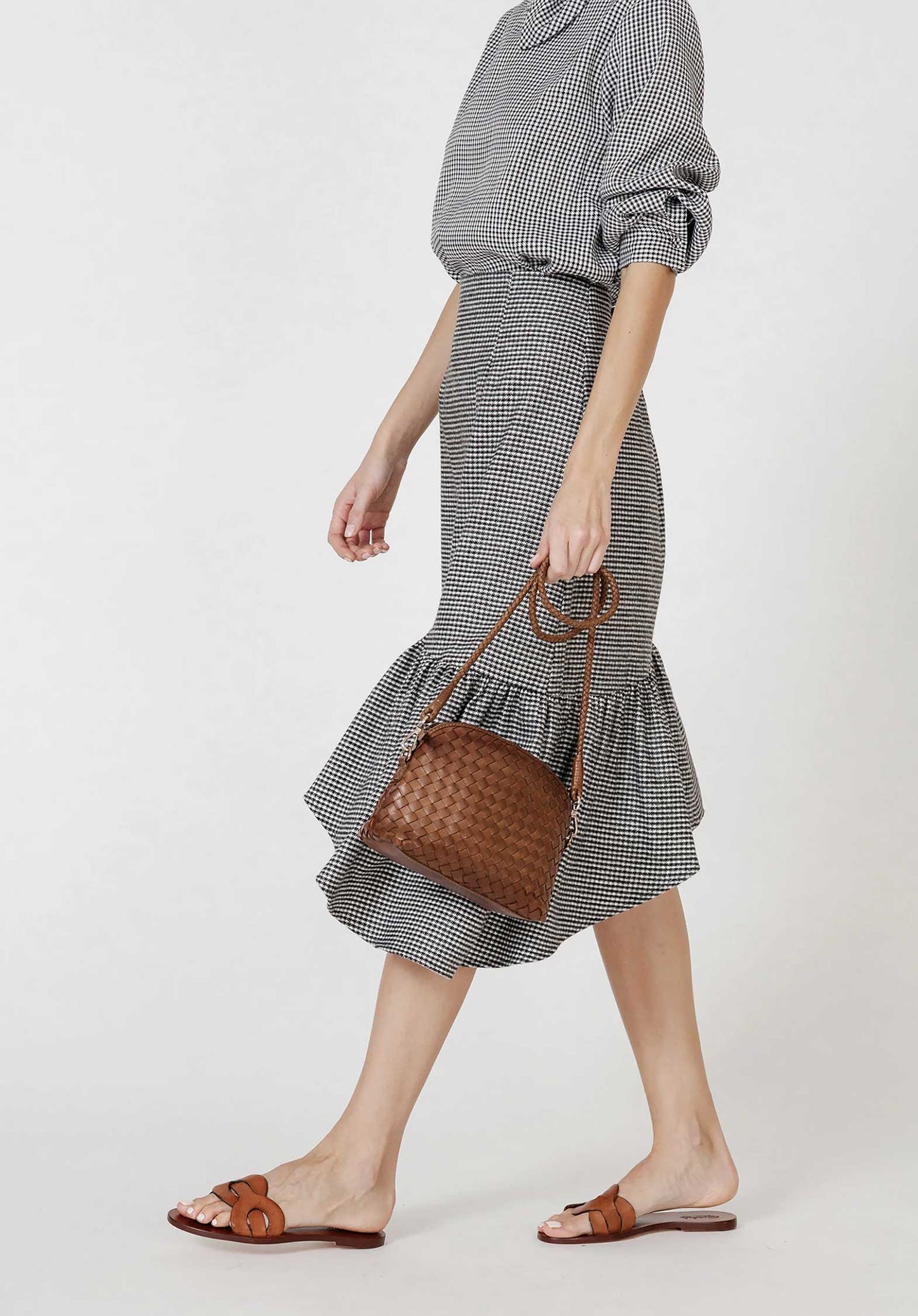 Crossbody Bag Chunky Fell Poch Tan