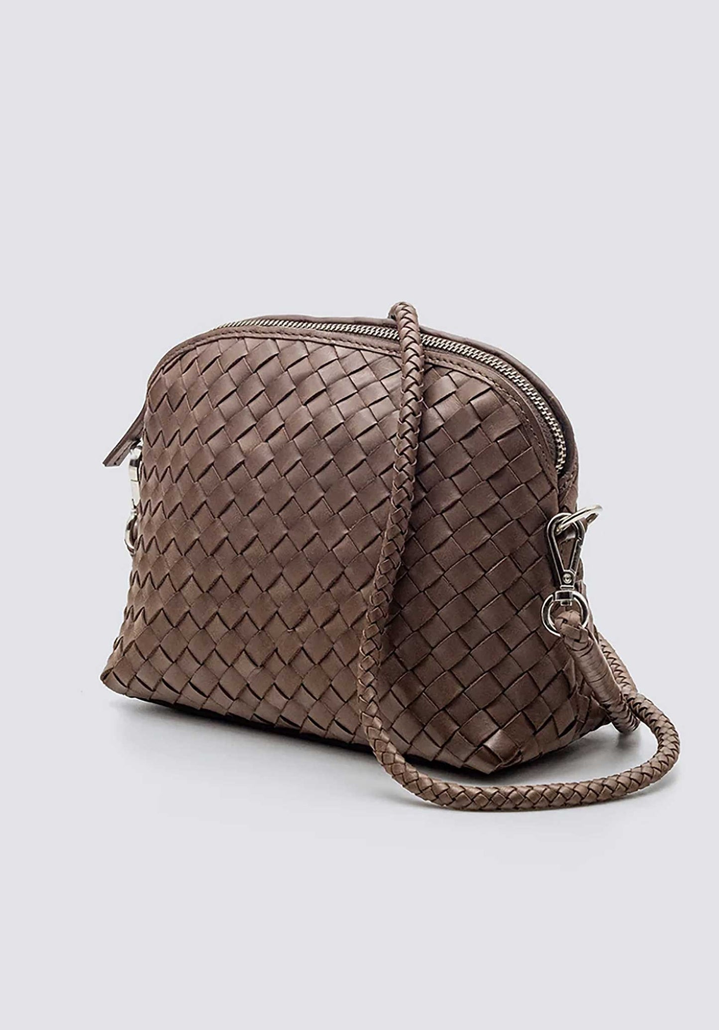 Crossbody Bag Chunky Fell Poch Dark-Brown