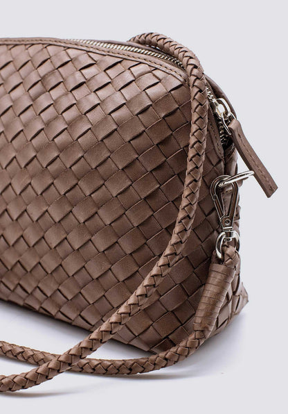 Crossbody Bag Chunky Fell Poch Dark-Brown