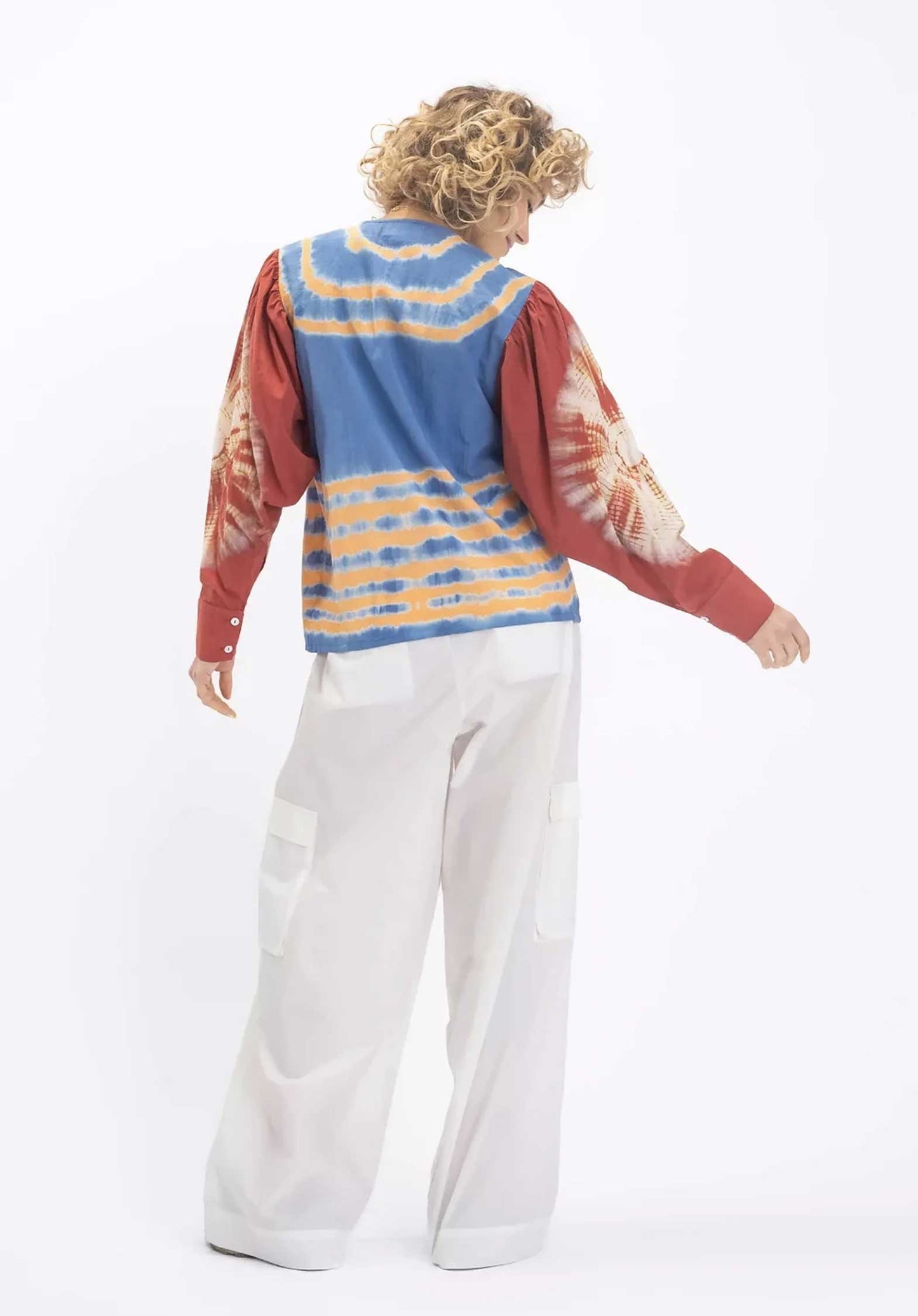 Blouse Rahi Blouse Blue-Orange