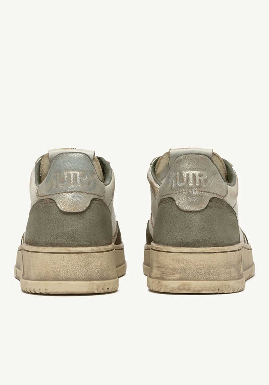 Sneaker Sup Vint Low Ls Lizard-Silver