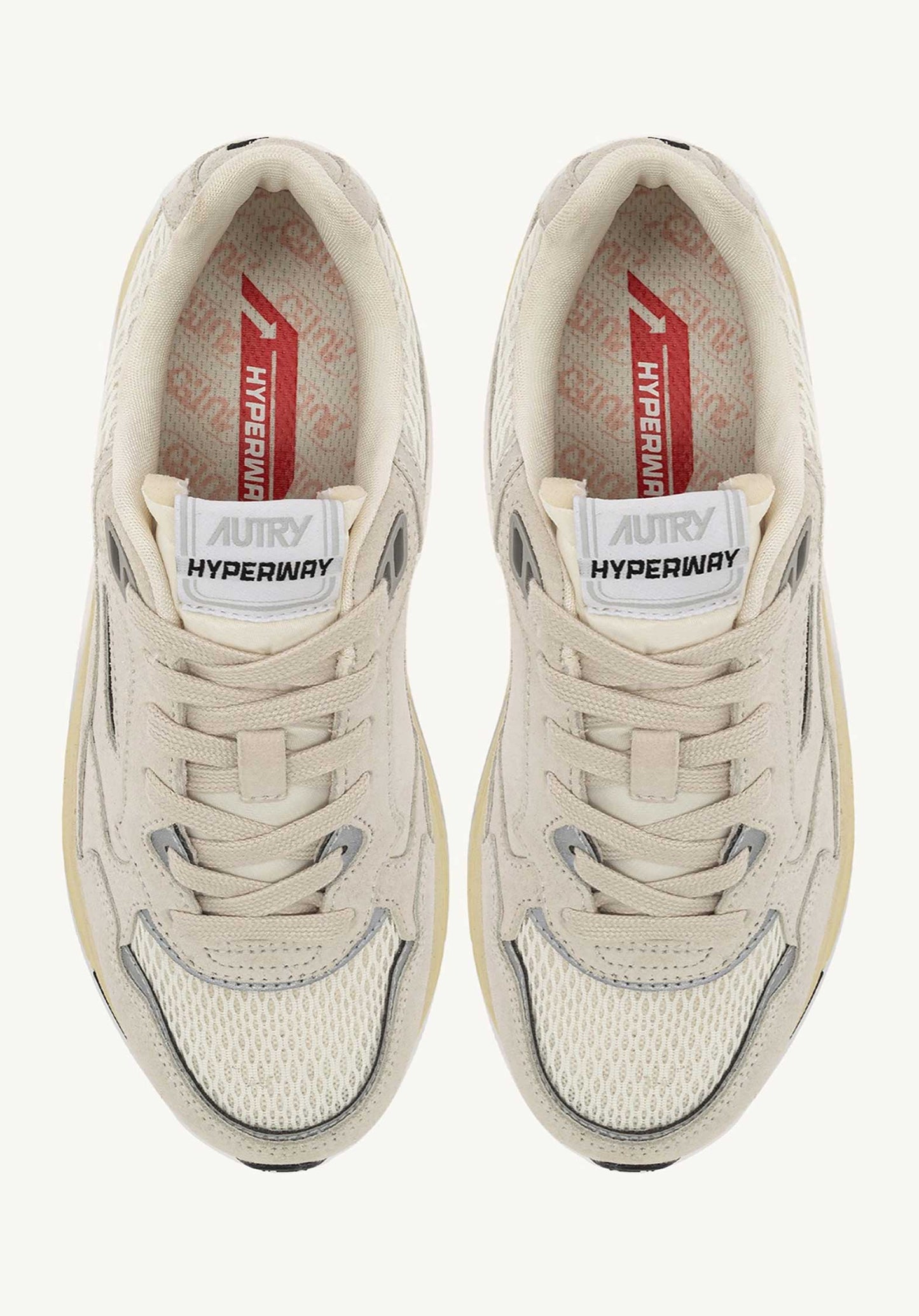 Sneaker Hyperway Low Um White-Silver