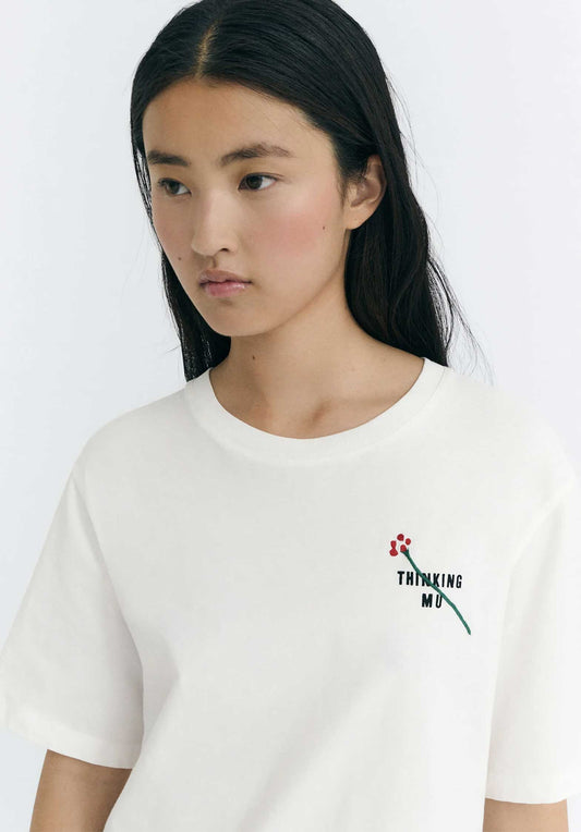 Tshirt Lucia Flor Tm White