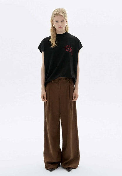 Tshirt Volta Flower Cor Black