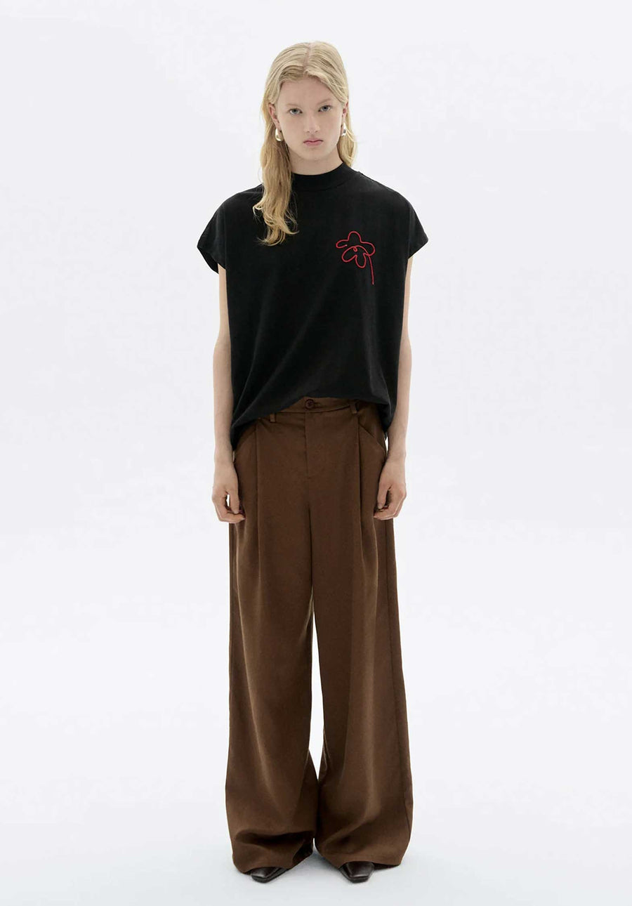 Tshirt Volta Flower Cor Black