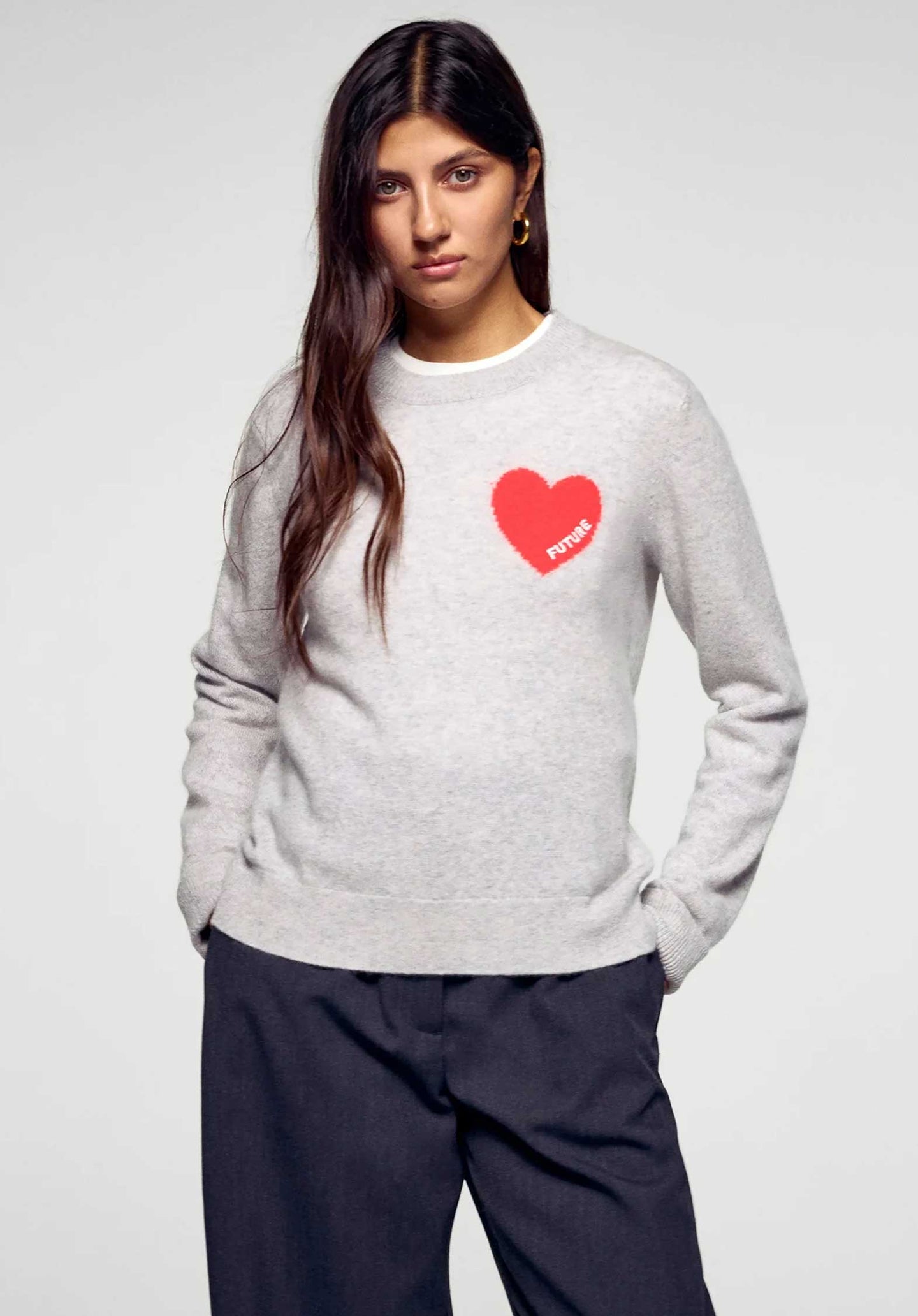 Pullover Permwpr01195 Gris-Chine-Clair